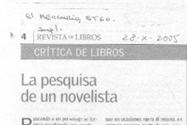 Pesquisa de un novelista