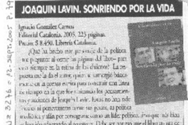 Joaquín Lavín. Sonriendo por la vida.