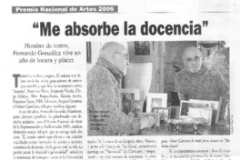 "Me absorbe la docencia". (entrevistas