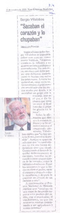 "Sacaban el corazón y lo chupaban"