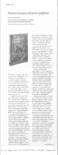 Nuevas versiones del poeta "grafitero"