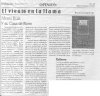 Alvaro Ruiz y su casa de barro.