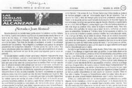 ¿Neruda o Juan Alonso?