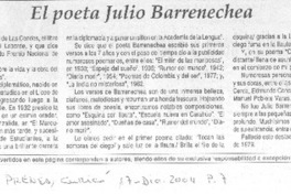 El Poeta Julio Barrenechea.