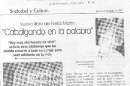 "Cabalgando en la palabra".