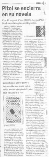 Pitol se encierra en su novela