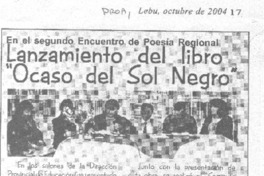 Lanzamiento del libro "Ocaso del sol negro".