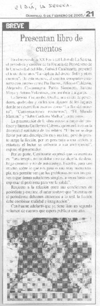 Presentan libro de cuentos.