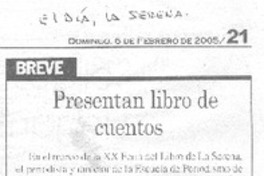Presentan libro de cuentos.