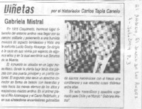 Gabriela Mistral.