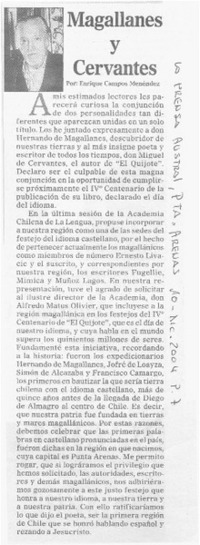 Magallanes y Cervantes.