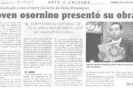 Joven osornino presento su obra.