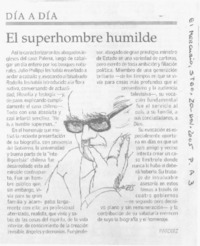 El Superhombre humilde.