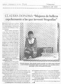 "Mujeres de belleza espeluznante a las quei nventé biografías" [entrevista]