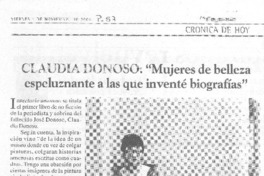"Mujeres de belleza espeluznante a las quei nventé biografías" [entrevista]