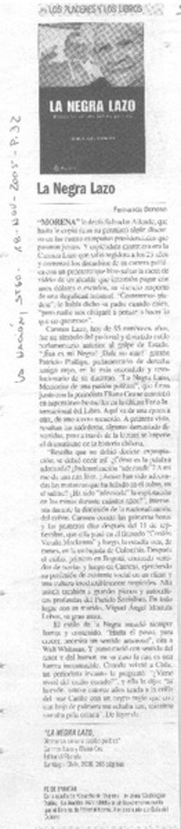 La Negra Lazo.