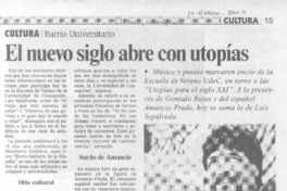 El Nuevo siglo abre con utopías.
