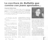 La Escritura de Buffalito que camina con jeans apretados...