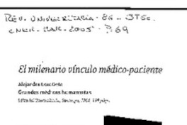 El milenario vínculo médico-paciente