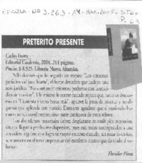 Préterito presente.