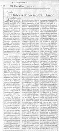 La Historia de siempre, El amor.