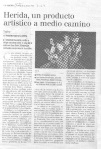 Herida, un producto artistico a medio camino.