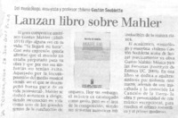 Lanzan libro sobre Mahler.