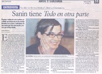 "La mía no es una novela", dice la colombiana : Saín tiene Todo en otra parte [entrevista]