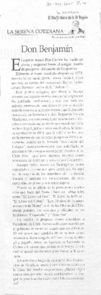 Don Benjamín.