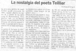 La nostalgia del poeta Teillier