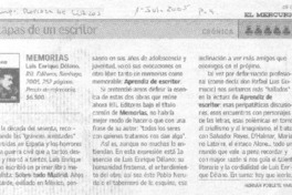 Etapas de un escritor : crónica