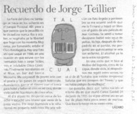 Recuerdo de Jorge Teillier