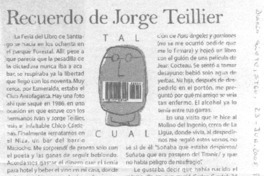 Recuerdo de Jorge Teillier