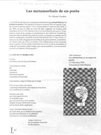 Las metamorfosis de un poeta