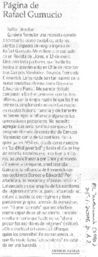 Página de Rafael Gumucio