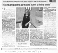 "Debemos preguntarnos por nuestra historia y destino común"