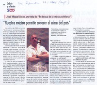 "Nuestra música permite conocer el alma del país"