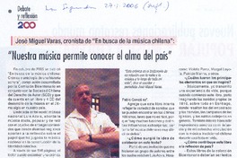 "Nuestra música permite conocer el alma del país"