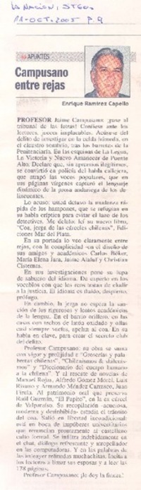 Campusano entre rejas