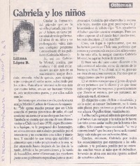 Gabriela y los niños