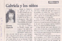 Gabriela y los niños