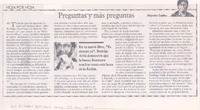 Preguntas y más preguntas