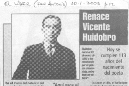 Renace Vicente Huidobro