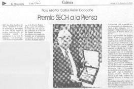 Premio SECH a la prensa
