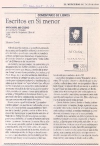Comentario de libros : escritos en si menor