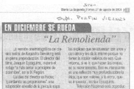 En diciembre se rueda "La Remolienda".