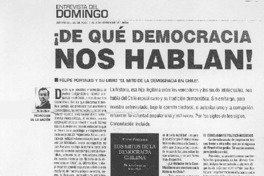 De qué democracia nos hablan! (entrevistas)
