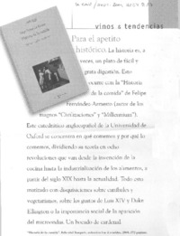 Para el apetito histórico.