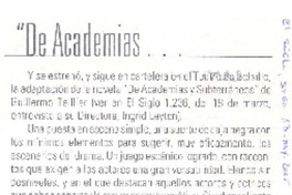 De Academias --