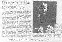 Obra de Arrau vive en expo y libro.
